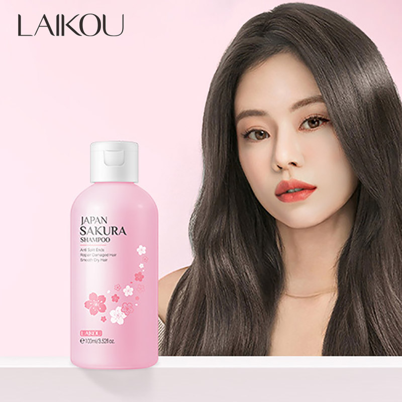Hair Care In Japan - LAIKOU Japonya Sakura Şampuan Onarım Hasarlı