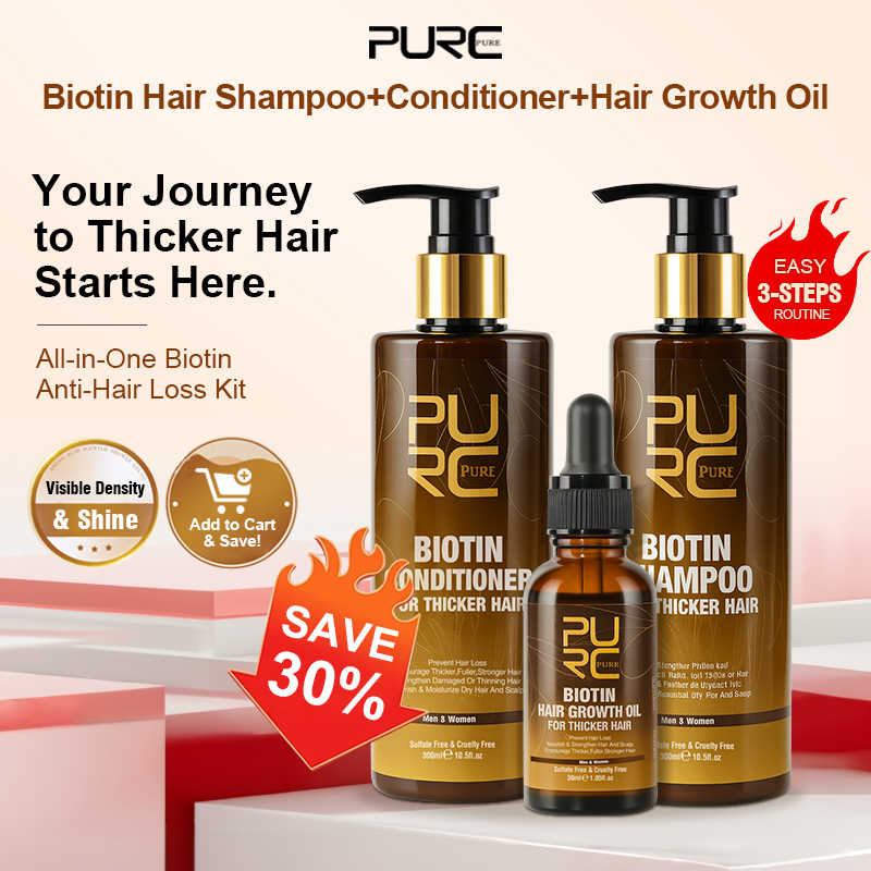 Argan Oil Treatment - PURC Biotin Saç Büyüme Yağı Şampuanı